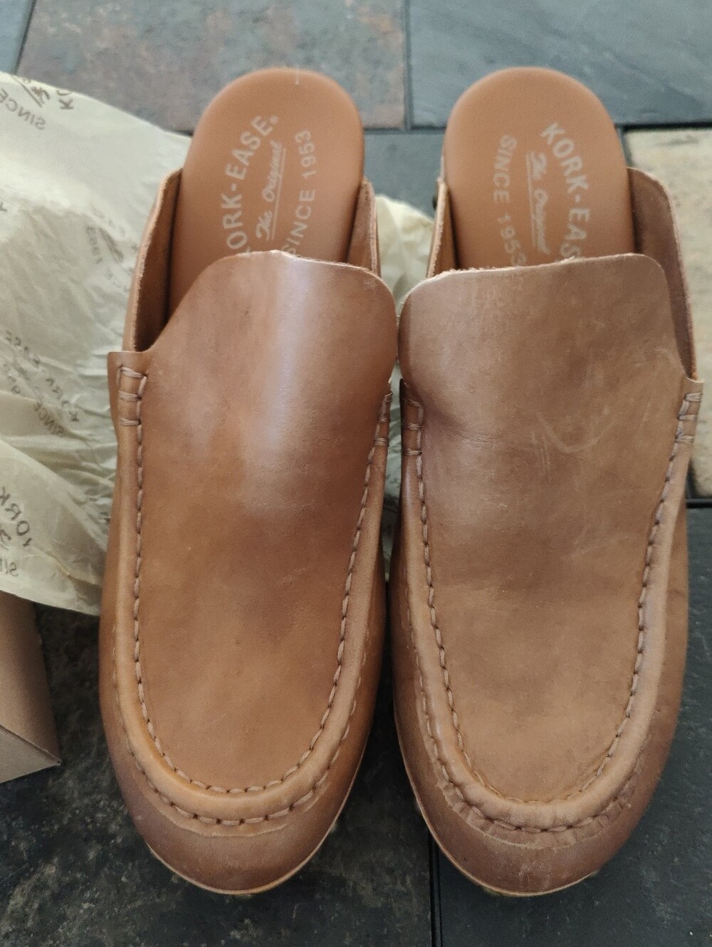 KORK-EASE Carmella Harness Wooden Nubuck Clogs 9 - Picture 3 of 12